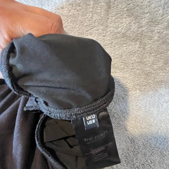 The Fold Sutri Wide Leg Jumpsuit in Black Size 8 - Picture 9 of 9